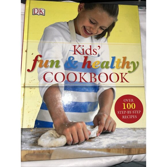 Kids Fun & Healthy Cookbook Dk Over 100 Recipes Healthy Step By Step Kid Friendl - Picture 2 of 7